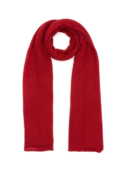 Shop Joseph Large Cashmere Scarf In Red