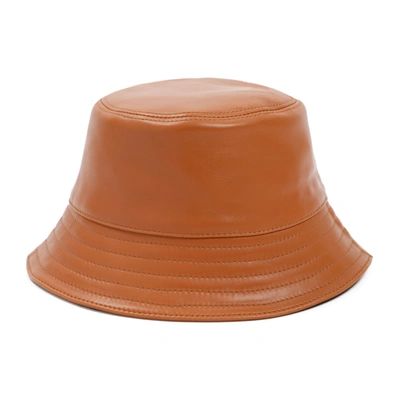 Shop Loewe Bucket Hat In Brown