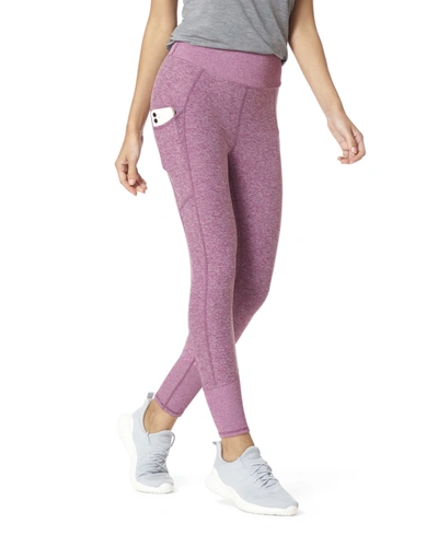 Shop Hue Women's Wide Waistband Hold It Leggings In Dragon Fruit