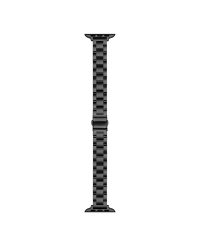 Shop Posh Tech Sloan Skinny Black Stainless Steel Alloy Link Band For Apple Watch, 42mm-44mm