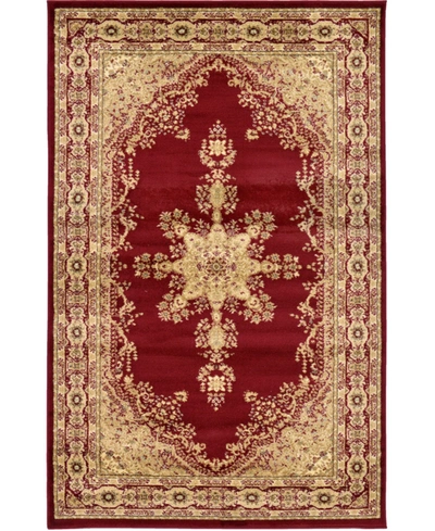 Shop Bayshore Home Closeout!  Belvoir Blv1 5' X 8' Area Rug In Red
