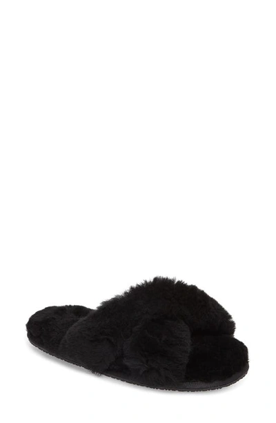 Shop Patricia Green Mt. Hood Genuine Shearling Slipper In Black