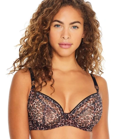 Shop Curvy Kate Lifestyle Sheer Plunge Bra In Cantaloupe