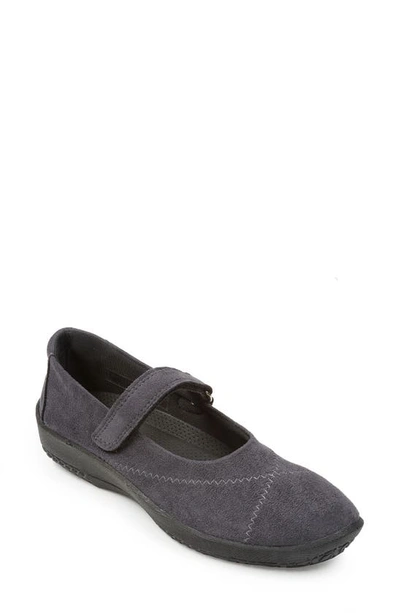 Shop Arcopedico L18 Mary Jane In Anthracite Suede