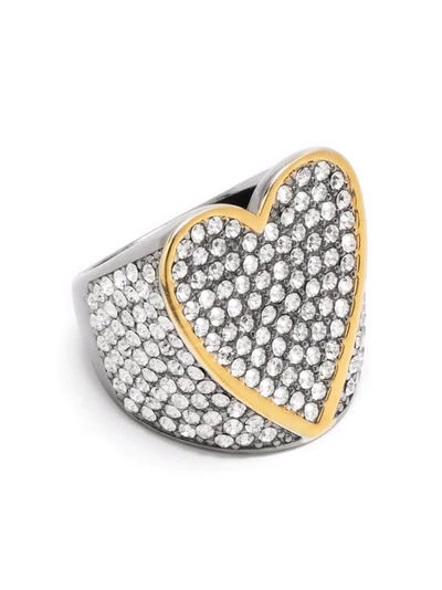 Shop Zadig & Voltaire Idol Strass Ring In Silver