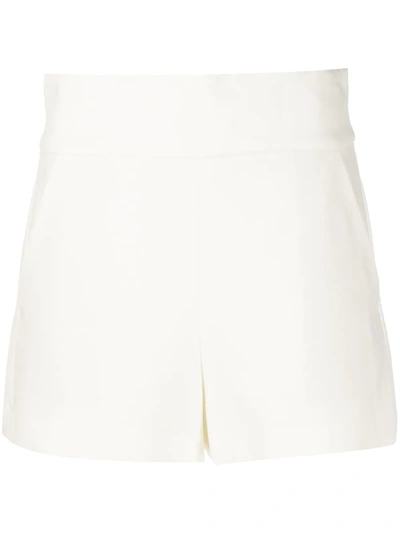Shop Alice And Olivia Donald High Waisted Shorts In Brown