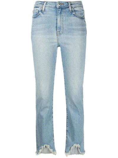 Shop Jonathan Simkhai Standard River High-rise Straight Jeans In Blue
