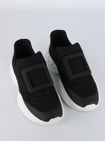 Shop Roger Vivier Viv' Run Light Sneakers In Black