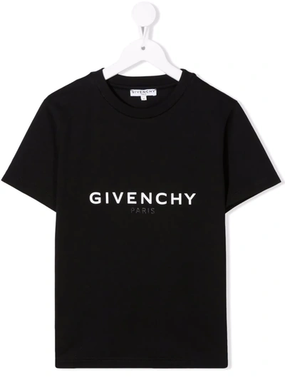 Shop Givenchy Logo-print T-shirt In Black