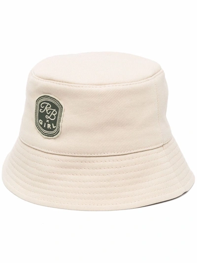 Shop Ruslan Baginskiy Patch-detail Bucket Hat In Neutrals