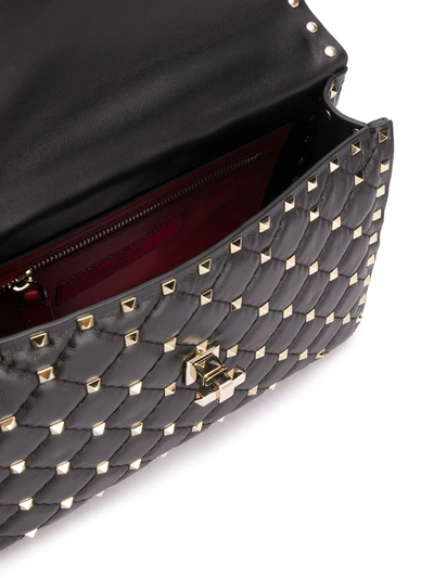 Shop Valentino Rockstud Spike Leather Shoulder Bag