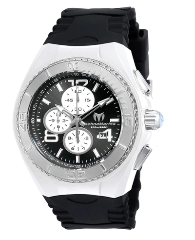 Shop Technomarine Cruise Jellyfish Mens Chronograph Quartz Watch Tm-115301 In Black / Silver