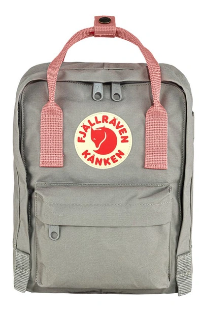 Shop Fjall Raven Mini Kånken Water Resistant Backpack In Pink/ Fog