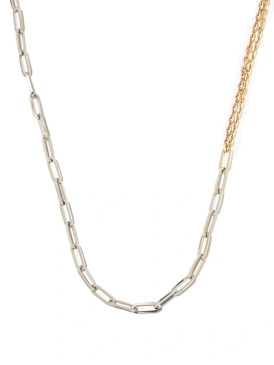 Shop Yvonne Léon Yvonn 18k Yg Rg Wg Collier Boucle Chain In Gold