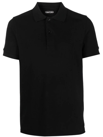 Shop Tom Ford Short-sleeved Polo Shirt In Schwarz