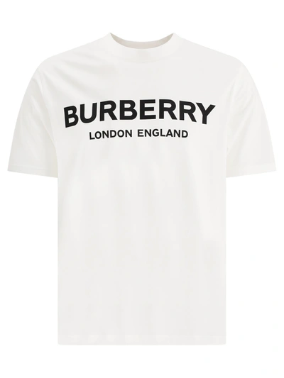 Shop Burberry Logo T-shirt In White