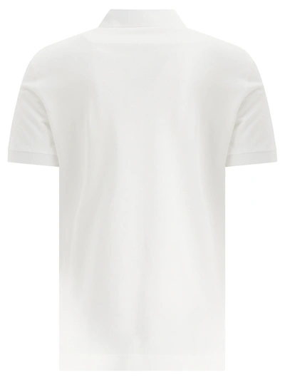 Shop Dolce & Gabbana Polo Shirt With Plaque In White