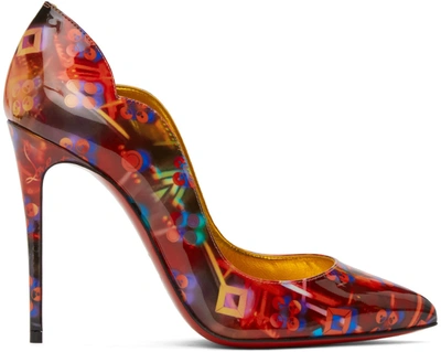 Shop Christian Louboutin Multicolor Hot Chick 100mm Heels In J903 Discolaser