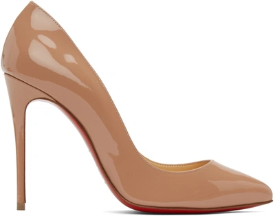 Shop Christian Louboutin Pink Pigalle Follies 100 Heels In Pk1a Nude