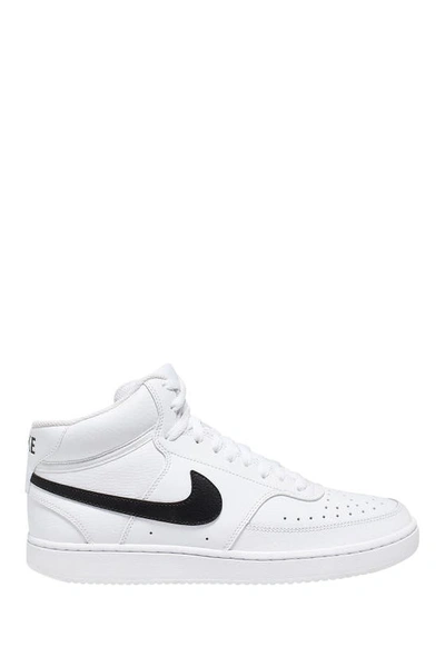 Shop Nike Court Vision Mid Sneaker In White/ Black