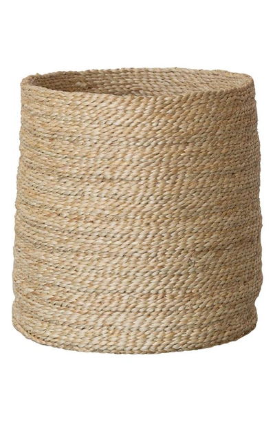 Shop Will And Atlas Round Jute Basket In Natural