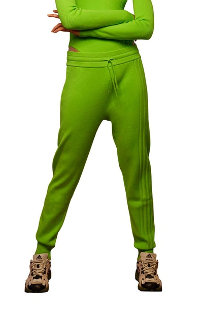 Adidas X Ivy Park 3 stripe Jogger Pants In Solar Slime ModeSens