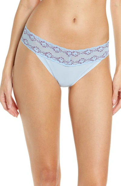 Shop Natori Bliss Perfection Thong In Skyfall / Caspia