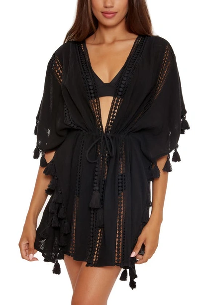 Shop Soluna Easy Living Cotton Cover-up Tunic In Black