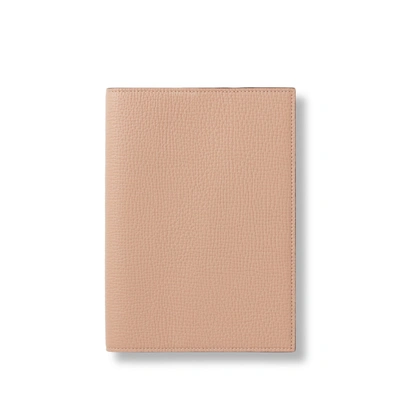 Shop Smythson Evergreen Refillable Notebook In Ludlow In Nutmeg