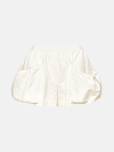 Shop Stella Mccartney Cream Recycled Polyester Shorts In White