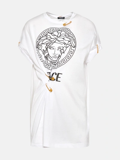 Shop Versace White Cotton T-shirt