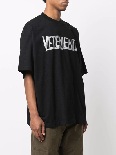 Shop Vetements World Tour T-shirt In Black