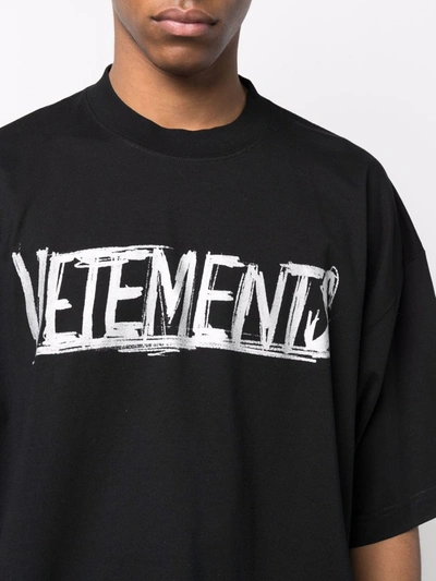 Shop Vetements World Tour T-shirt In Black