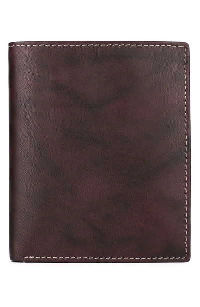 Shop Buxton Credit Card Leather Folio Wallet In Brown