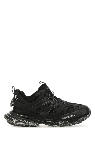 Balenciaga Black Mesh And Rubber Track Sneakers Nd Uomo 40 | ModeSens