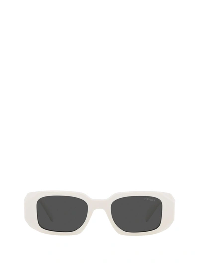 Shop Prada Pr 17ws Talc Sunglasses