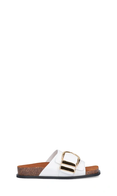 Shop Khaite Sandals In White