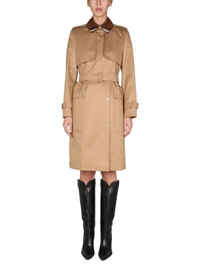 Shop Burberry Regular Fit Trench In Beige