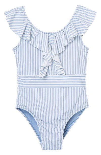 Shop Habitual Kids' Stripe Ruffle One-piece Swimsuit