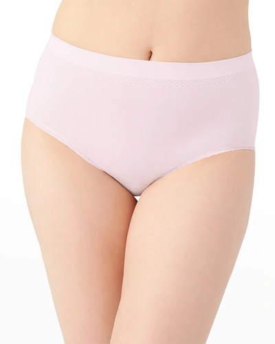 Shop Wacoal B-smooth Briefs With Lace In Tender Touch 673