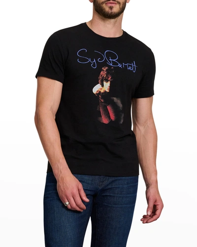 Shop John Varvatos Men's Syd Barrett Floor Shot T-shirt In Black