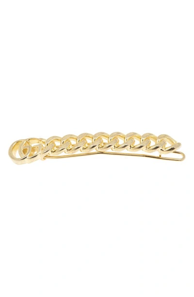 Shop Gucci Gg Hair Clip In Gold