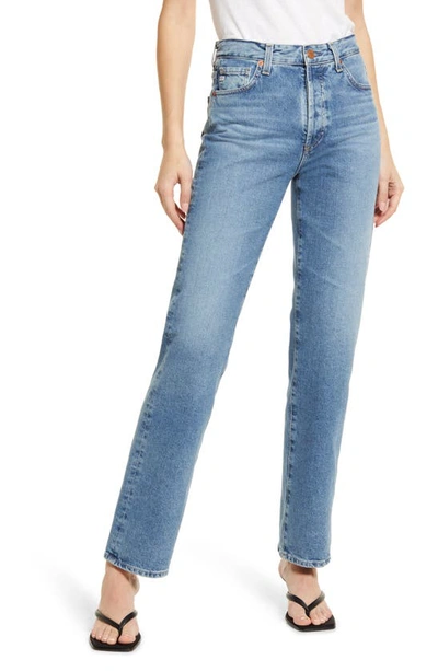 Shop Ag Alexxis Vinte High Waist Straight Jeans In Athens