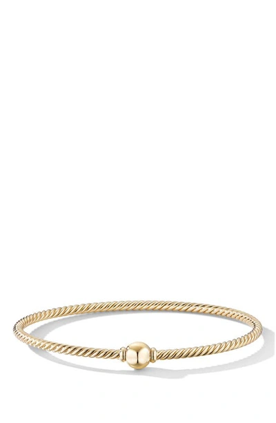 Shop David Yurman Solari Center Station Bracelet In Yellow Gold Dome