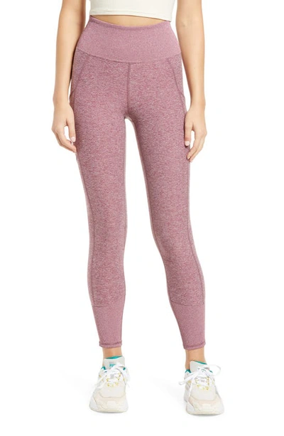 Shop Hue Hold It Wide Waistband Leggings In Dragon Fruit