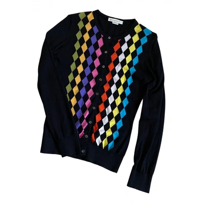 Pre-owned John Smedley Cardigan In Black