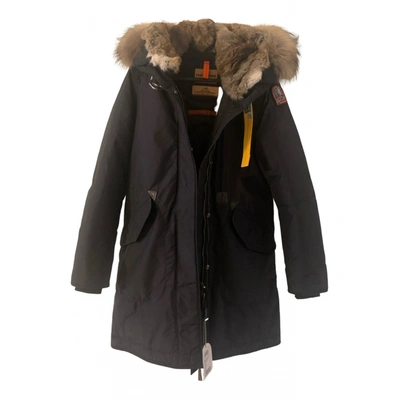 Pre-owned Parajumpers Linen Parka In Anthracite