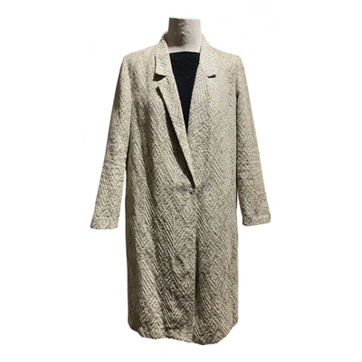 Pre-owned Forte Forte Linen Coat In Gold