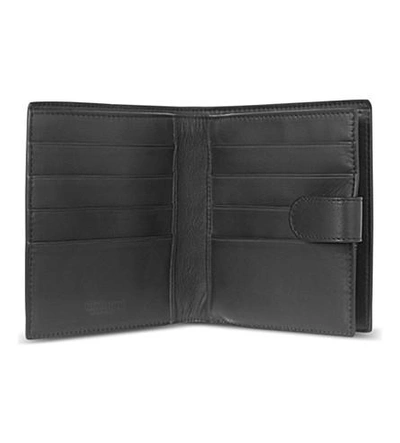 Shop Bottega Veneta Woven Leather Billfold Wallet In Nero