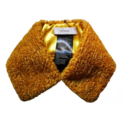 Pre-owned Stand Studio Scarf In Yellow